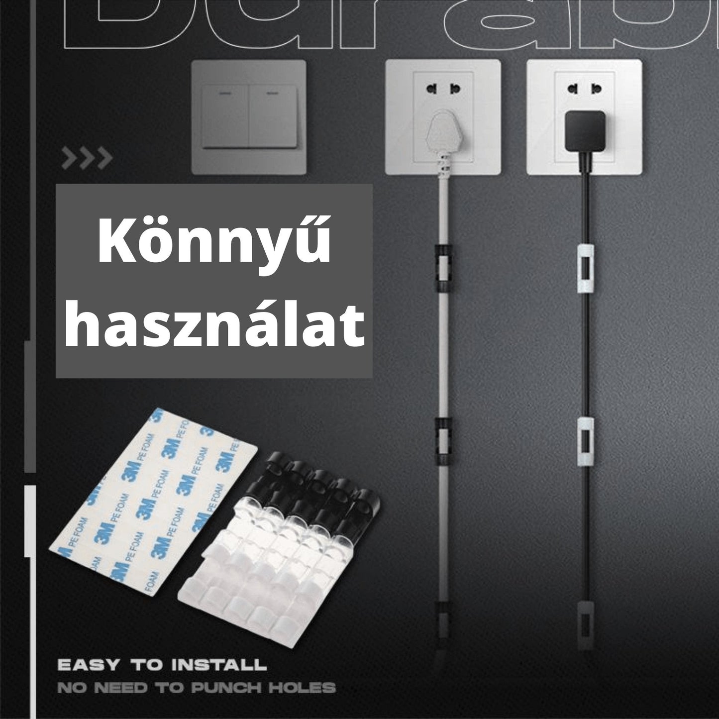 Nélkülözhetetlen otthoni kábel rendező 20 db egy csomagba - webshopx.eu