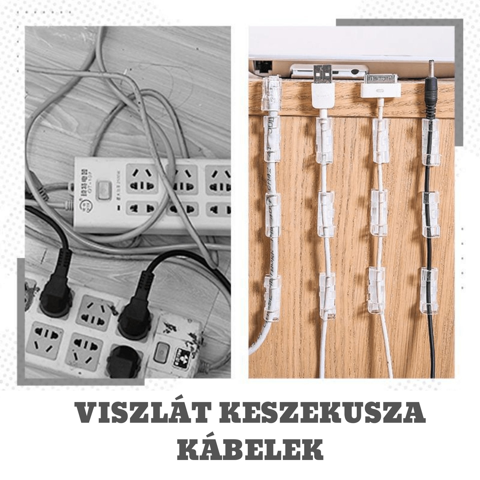 Nélkülözhetetlen otthoni kábel rendező 20 db egy csomagba - webshopx.eu